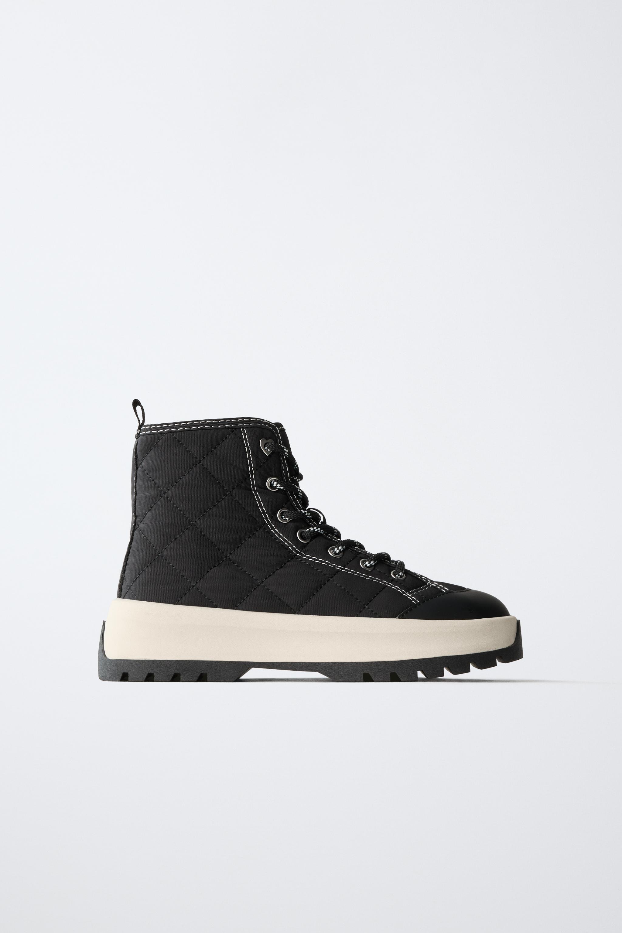 QUILTED HIGH-TOP SNEAKERS